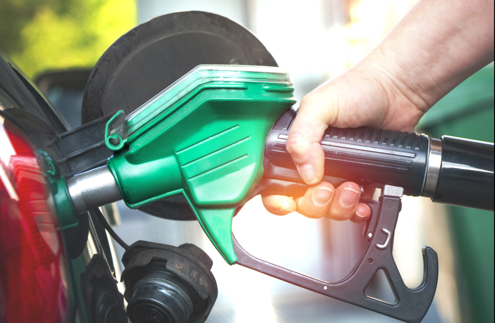 Refueling a car at a gas Station