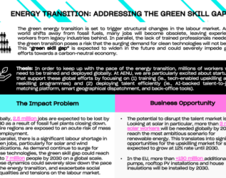 Energy Transition Skill Gap Bundle incl. Cheat Sheet + Market Map